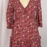 Lush Clothing Lush Floral Print Red Women's Mini Dress (671) Photo 0