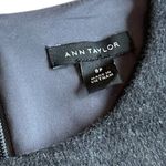 Ann Taylor Grey Fringe Sleeveless Sheath Dress Soft Fitted Wool Size 8P Women's Photo 12