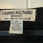 Lauren Michelle London Milan New York Paris Size 2X Black and White Dress Top Photo 2