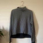 DKNY Womens Sport Turtleneck Stripe Top Mercer Stripe Size Medium Photo 3