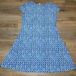 Dana Buchman  Women's Blue White Casual Short‎ Sleeve Dress Size Large Photo 0