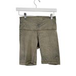 Lululemon Wunder Train HR Biker Short 8" Green Tie Dye Athletic Gym Womens 6 Photo 2