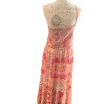 Tribal jean size XL multicolor long dress Orange Photo 9