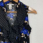White House | Black Market  Floral Polkadot Ruffle Mini Dress Size XS Photo 2