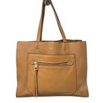 Vince Camuto ELVAN-TO Pebbled Leather Tote in Walnut Brown Large Photo 0