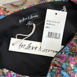 For Love & Lemons  Brittany Ditsy Blue Black Floral Long Sleeve Midi Dress NWT XL Photo 9