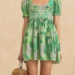 Farm Rio  Green Mini Dress Photo 0