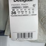 Desigual Quilted Convertible to Vest Jacket Cream Size 2 New Photo 13