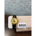 Disney Vintage Mickey Mouse Wristwatch With Worn Leather Strap # note replacement band Photo 3