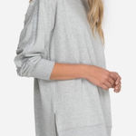 Johnny Was Calme High Low Glitter Stripe Crewneck Sweatshirt Photo 0