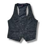 Kancy Kole Brocade Racerback Tuxedo Vest Waistcoat Black Large Photo 11