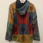Kathmandu Imports Multicolor Patchwork Fleece Lined  Hooded Jacket by Kathmandu Size S/M Photo 1