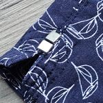 kim rogers  Size 14 Blue and White Sailboat Print Pull On Bermuda Shorts Photo 2