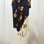 ALC Frank A.L.C. Natalia Tiered Floral Two-Tone Ruffled Silk Dress 763 Photo 7