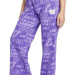 Nba 🦎Lakers Women's Wide Leg Graphic Pants🌵 Photo 0