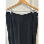 Eileen Fisher Black Crepe Tencel Viscose Dress Pants NWT Size 14 Office Workwear Photo 3