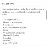 Maggy London  cold shoulder dress Photo 4