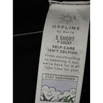 Aerie  Offline Black Foldover High Rise Short Super Flare size Small Photo 7