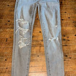 American Eagle  destroyed washed gray hi-rise 00 jeggings Photo 0
