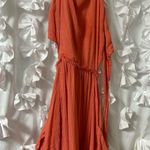 Free People  Orange Open Back Dress Photo 0