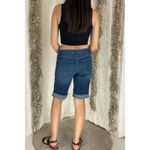 Apt. 9  Women’s Size 6 Bermuda Jean‎ Shorts Dark Wash Stretch Cuffed Denim Photo 10