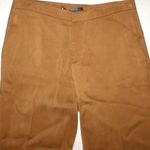 NWT $325 Theyskens Theory Dress Pants 2 Amber Gold Brown Viscose Womens Tall New Photo 2