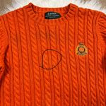 Ralph Lauren Lauren  orange cable knit sweater Photo 2
