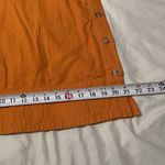 For Cynthia  Women’s Linen Button Dress Sleeveless Asymmetrical Orange Dress Sz S Photo 4