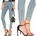 RE/DONE  Originals Revolve High Rise Slim Sz 27 Ankle Zip Jeans 90s Wash Photo 1