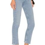 AGOLDE Riley High Rise Crop Straight Jeans in Shiver Size 25 Photo 2