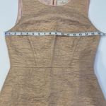 Kate Spade Della All That Glitters Dress Blush/Gold Midi Sheath Metallic Sz 2 Photo 8
