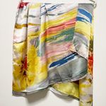 Floral Watercolor Silk Viscose Blend Scarf Photo 0