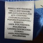 Ann Taylor  Petites Blue Line Perforated Eyelet Day Dress Sleeveless V-Neck 14P Photo 7