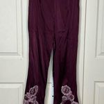 Agent Provacatuer Silk Pajamas Pants Size 6 Purple Photo 1