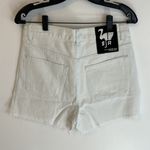 Free People  Sandrine Rose White Distressed Denim Shorts Photo 4
