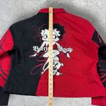 Vintage Betty‎ Boop Pudgy Jeff Hamilton Cropped Racing Jacket Women's 2XL Y2K Size XXL Photo 5