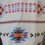 Freeloader NEW Southwest Aztec Gray White Modcloth Raglan Sleeve Tunic Tee Small Photo 1
