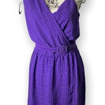 Saks 5th Avenue Feralli by Phillipe SZ 4 vintage purple draped dress Photo 0