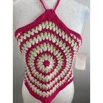 BP  from Nordstrom Crochet Hankerchief Halter Top in Pink Festival Swirl XL. NWOT Photo 5