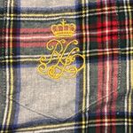 Lauren Ralph Lauren Plaid Flannel Shirt Gown Button Front Women’s Medium Pocket Red Photo 5