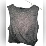 Zobha  cropped grey heathered tank top Photo 0
