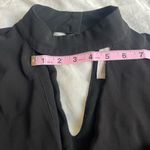 Sweet Wanderer Black cutout choker crepe long sleeve blouse women's large Photo 7