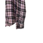 CP Shades  Tunic Top Size Medium 100% Linen Plaid Button Front Long Sleeve Shirt Photo 8