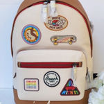 Coach NWT West Backpack With Patches cj512 Photo 1