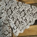 Jessica Howard  Tan and‎ White Lace Short Sleeve Dress Size 10 Photo 4