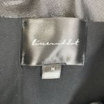 Line and Dot  Black Faux Leather Side Ruched Mini Skirt M Photo 4