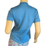 VINTAGE CIRCA 1970'S SKY BLUE SHORT SLEEVE KNIT TOP (S) Photo 5