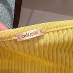Cult Gaia Enzo Strappy Cutout Knit Maxi Dress Size Large Ribbed Yellow Photo 11