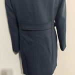 ZARA Navy Blue Luxury Lapel Collar Long Sleeves Short Pocket Coat Size Medium Photo 9