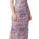 JS Collections  WINNIE COLUMN GOWN Dark Blush Lace Overlay Sz 10 Mother of Bride Photo 0